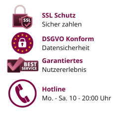 Service und Sicherheit